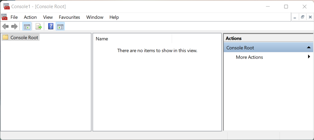Microsoft Management Console