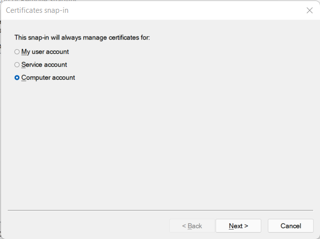 Computer account