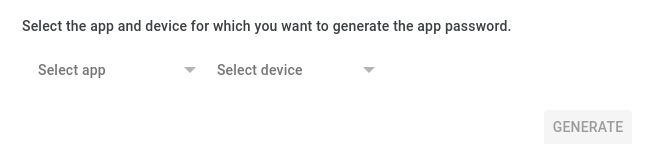 Create an app password